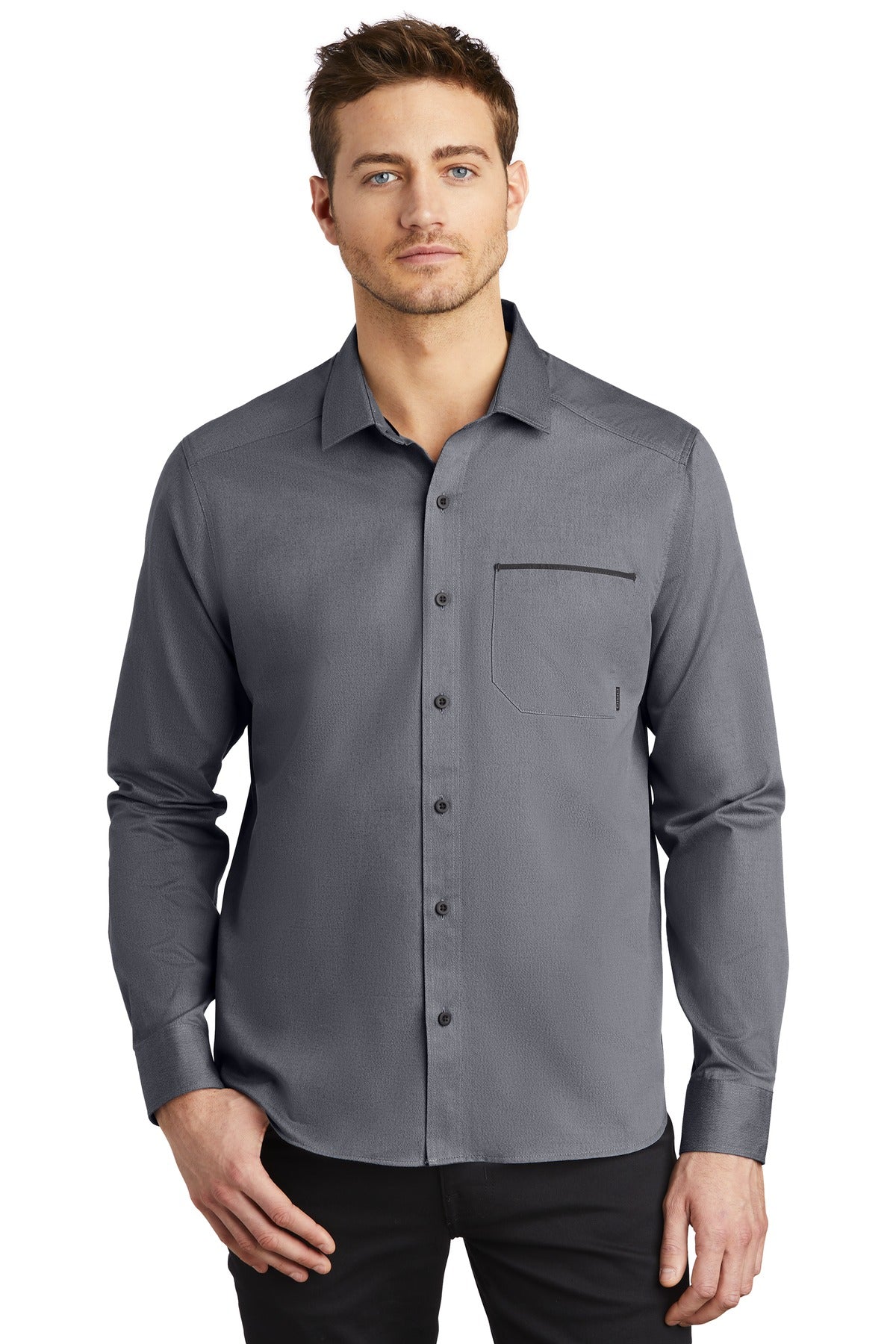 Woven Shirts Gear Grey OGIO