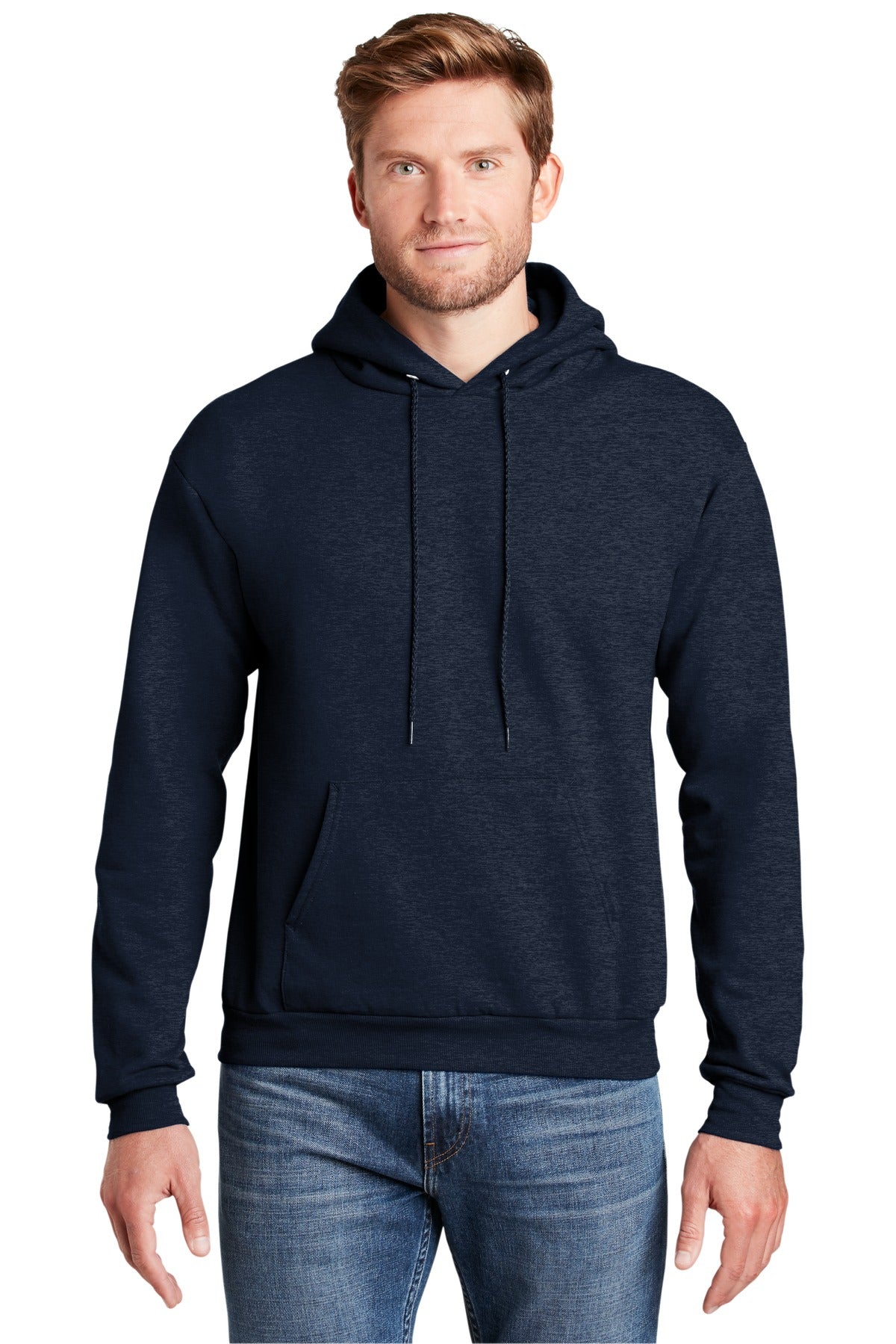 Sweatshirts/Fleece Heather Navy Hanes