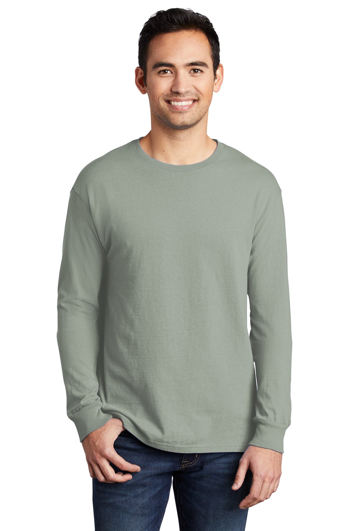 T-Shirts Dove Grey Port & Company