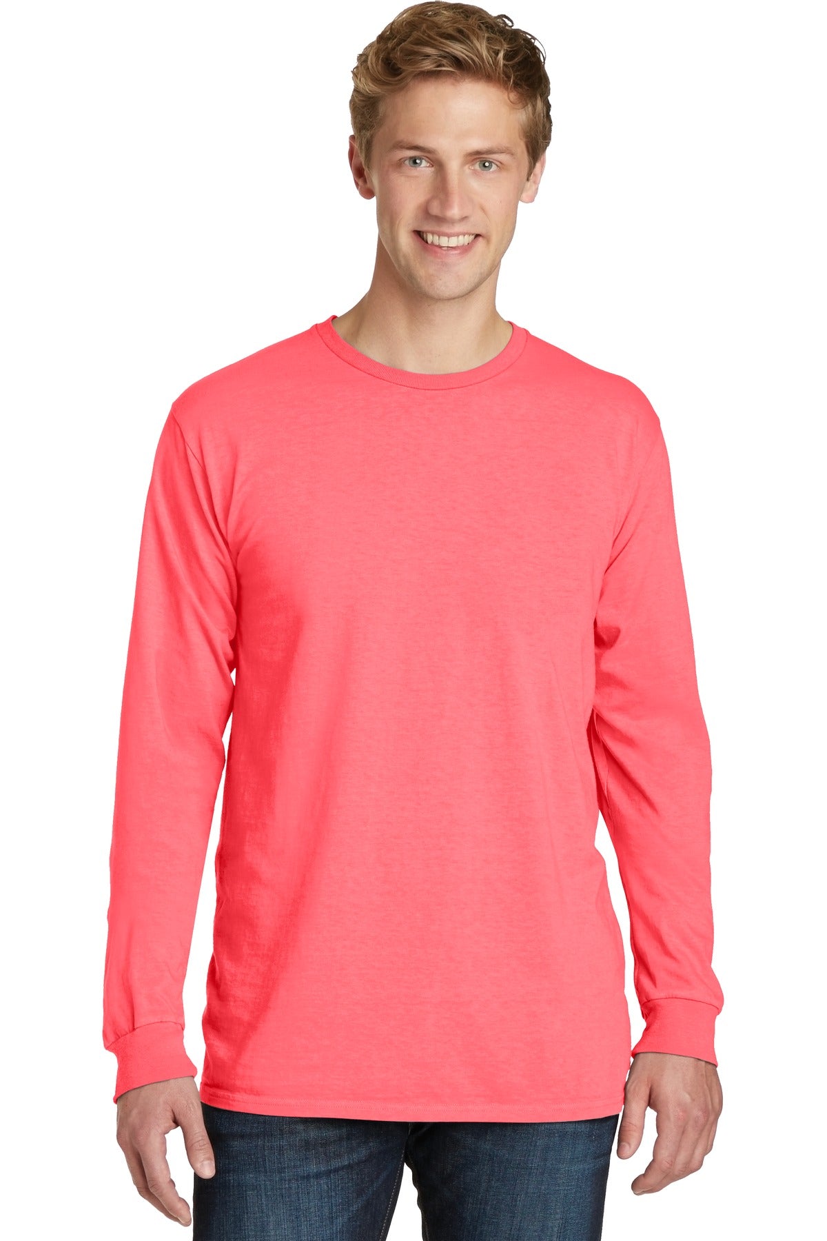 T-Shirts Neon Coral Port & Company
