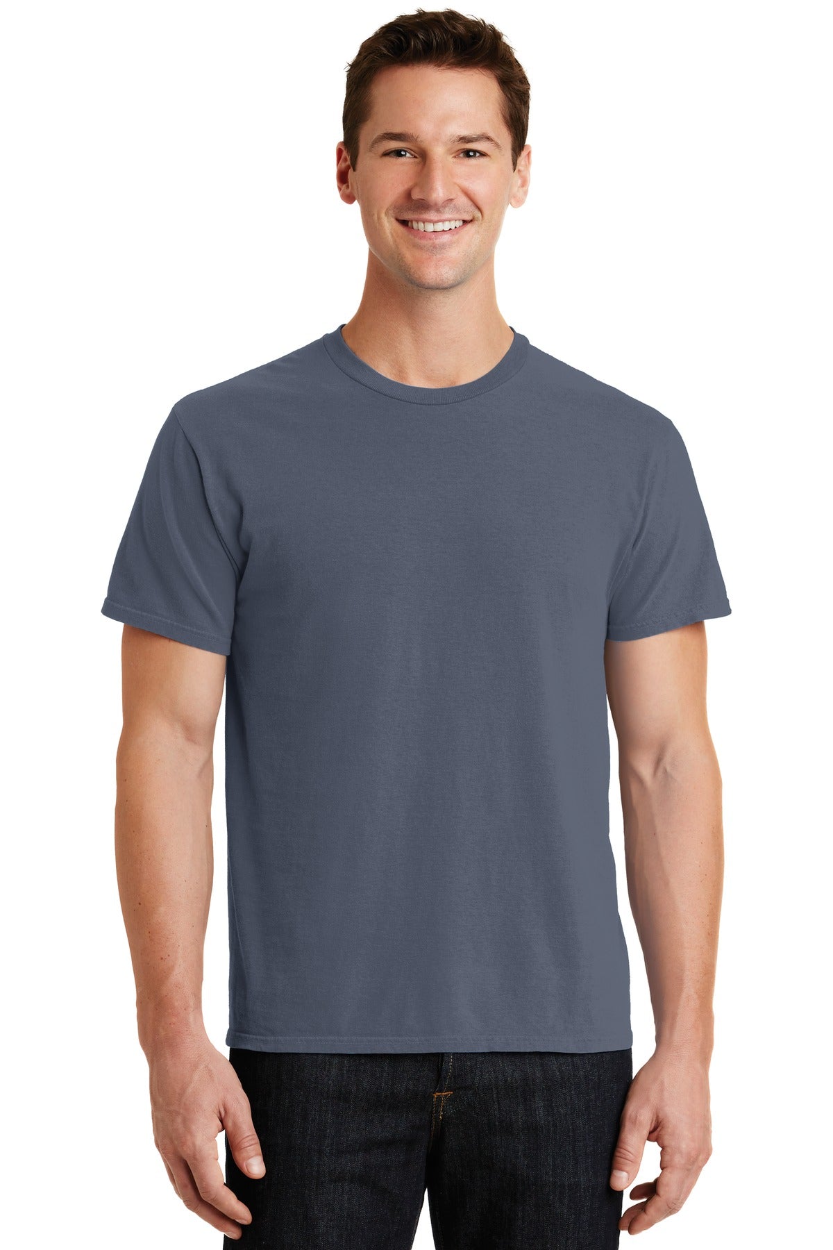 T-Shirts Denim Blue Port & Company