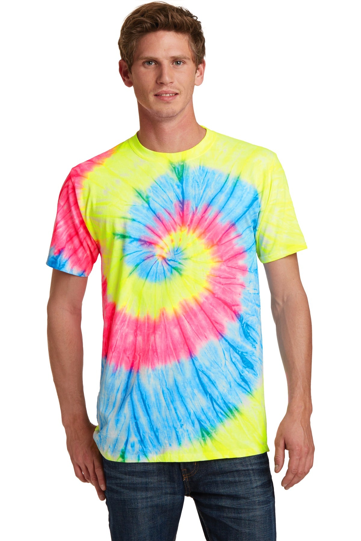 T-Shirts Neon Rainbow Port & Company