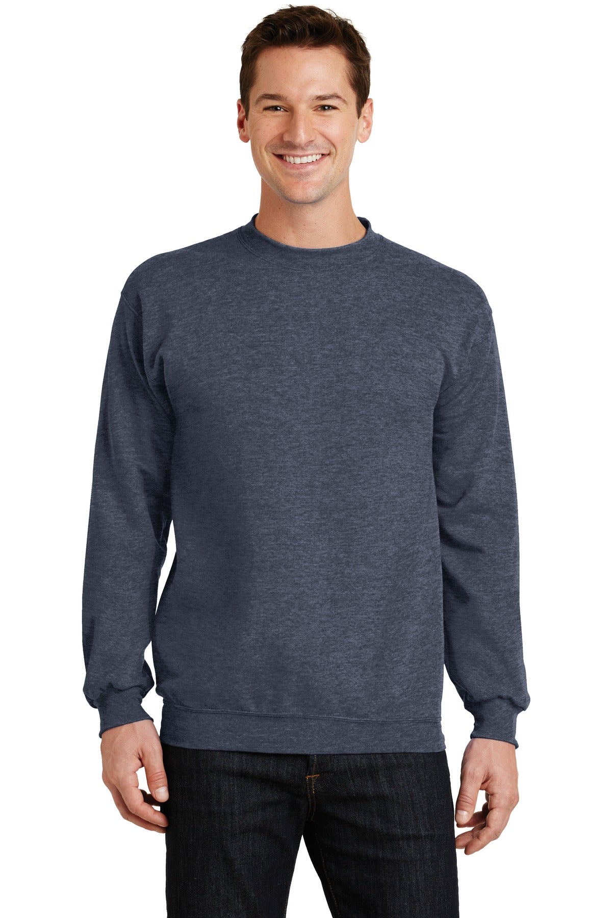 Sweatshirts/Fleece Heather Navy Port & Company