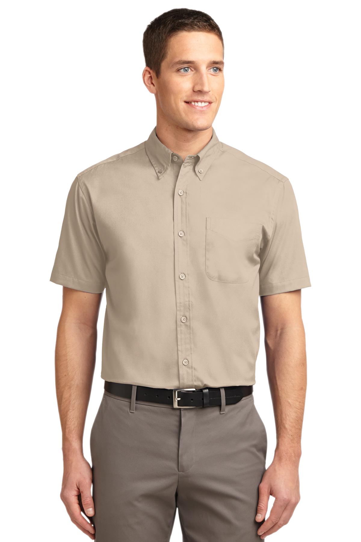 Woven Shirts Stone Port Authority