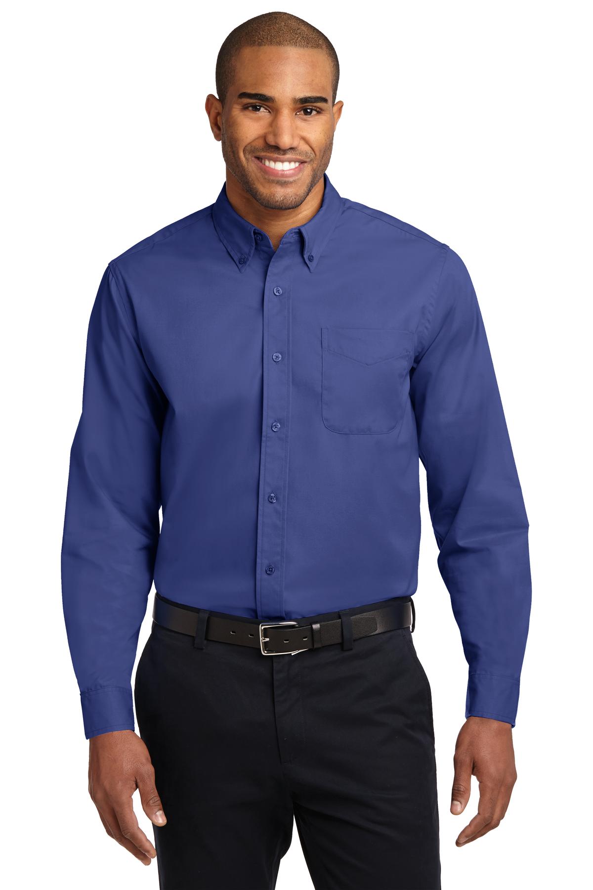 Woven Shirts Mediterranean Blue Port Authority