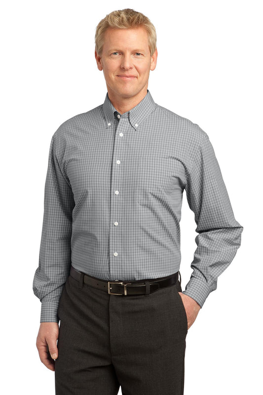 Woven Shirts Charcoal Port Authority