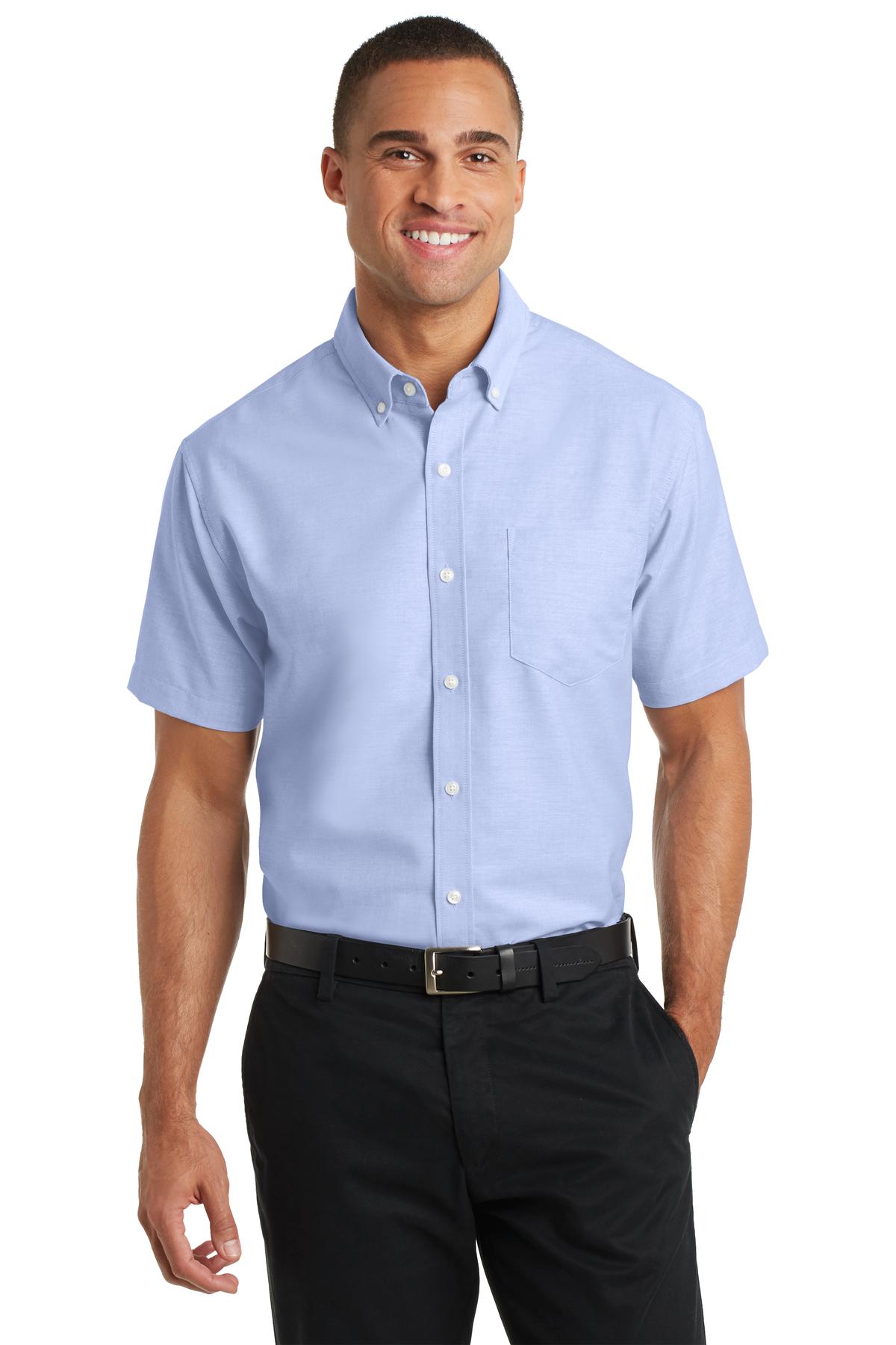 Woven Shirts Oxford Blue Port Authority