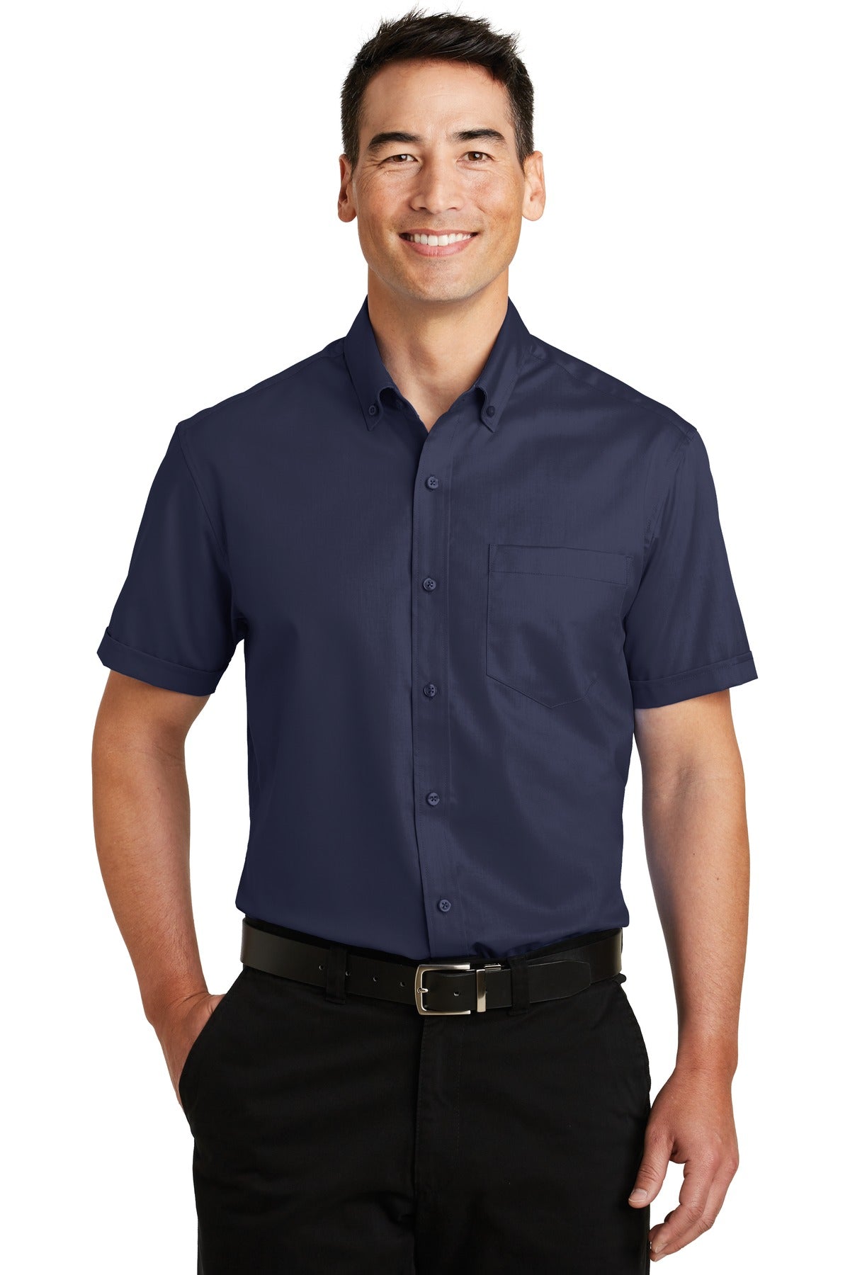 Woven Shirts True Navy Port Authority