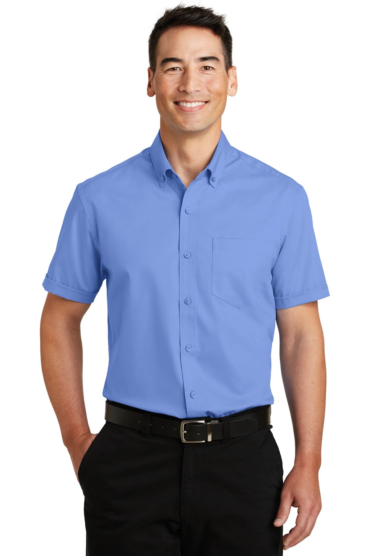 Woven Shirts Ultramarine Blue Port Authority
