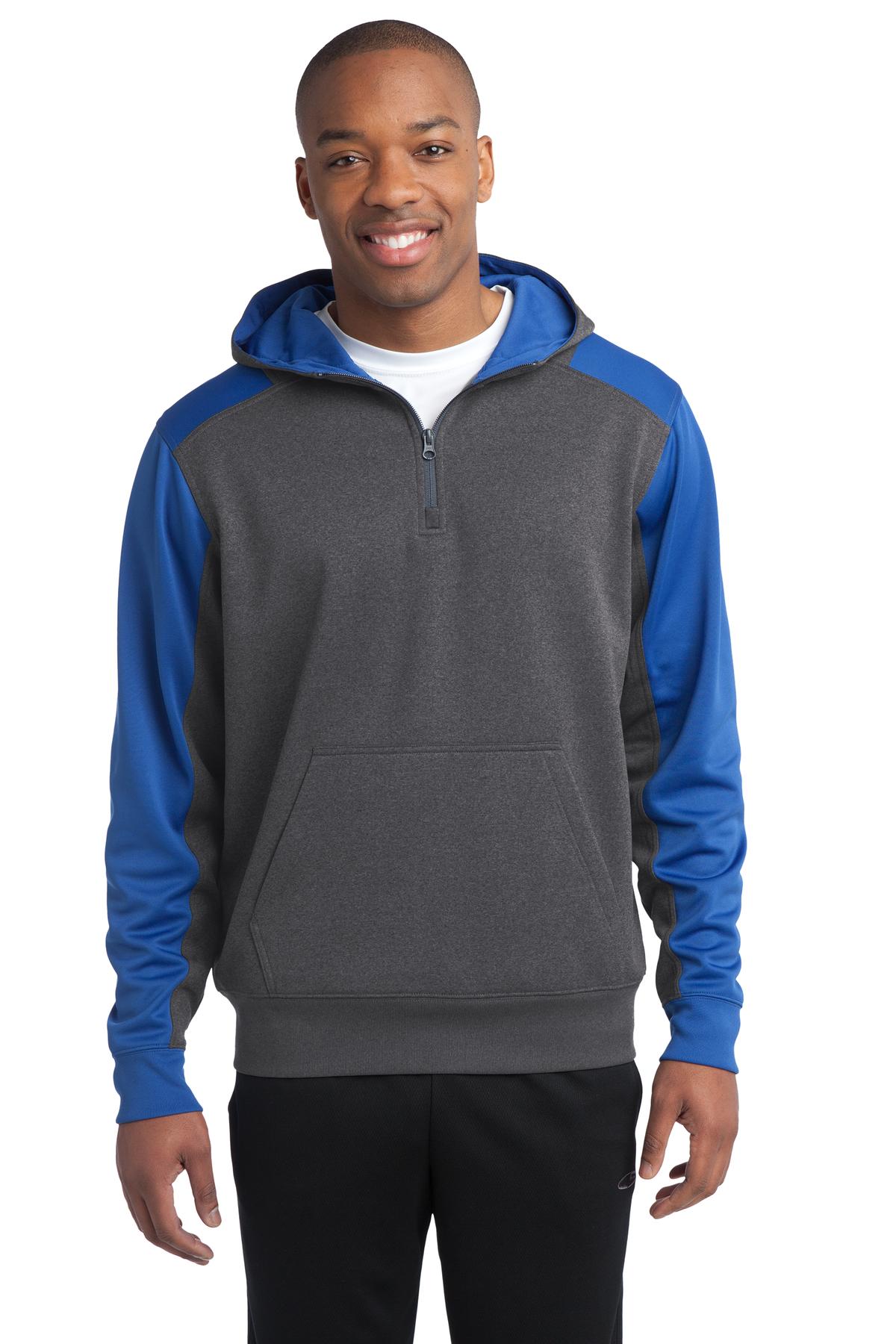 Sweatshirts/Fleece Graphite Heather/ True Royal Sport-Tek