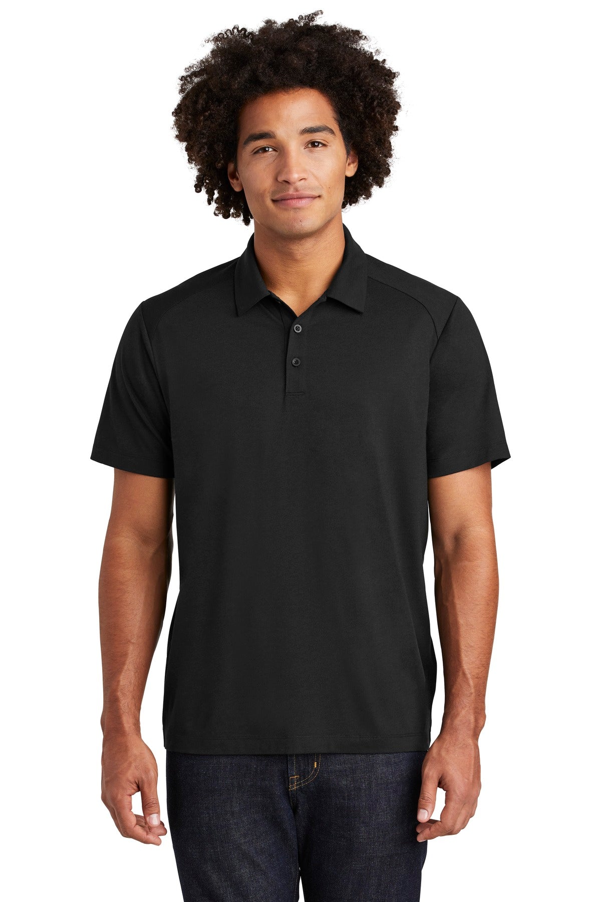 Polos/Knits Black Triad Solid Sport-Tek