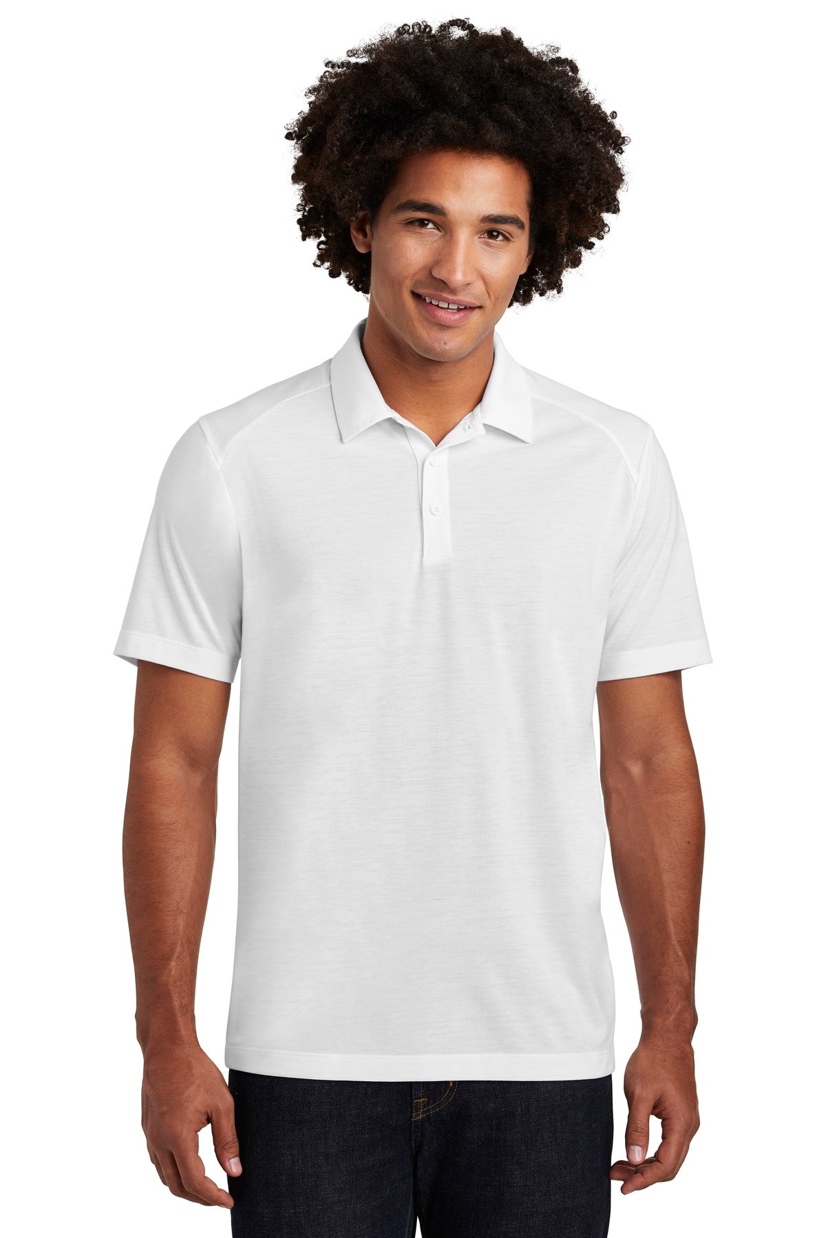 Polos/Knits White Triad Solid Sport-Tek