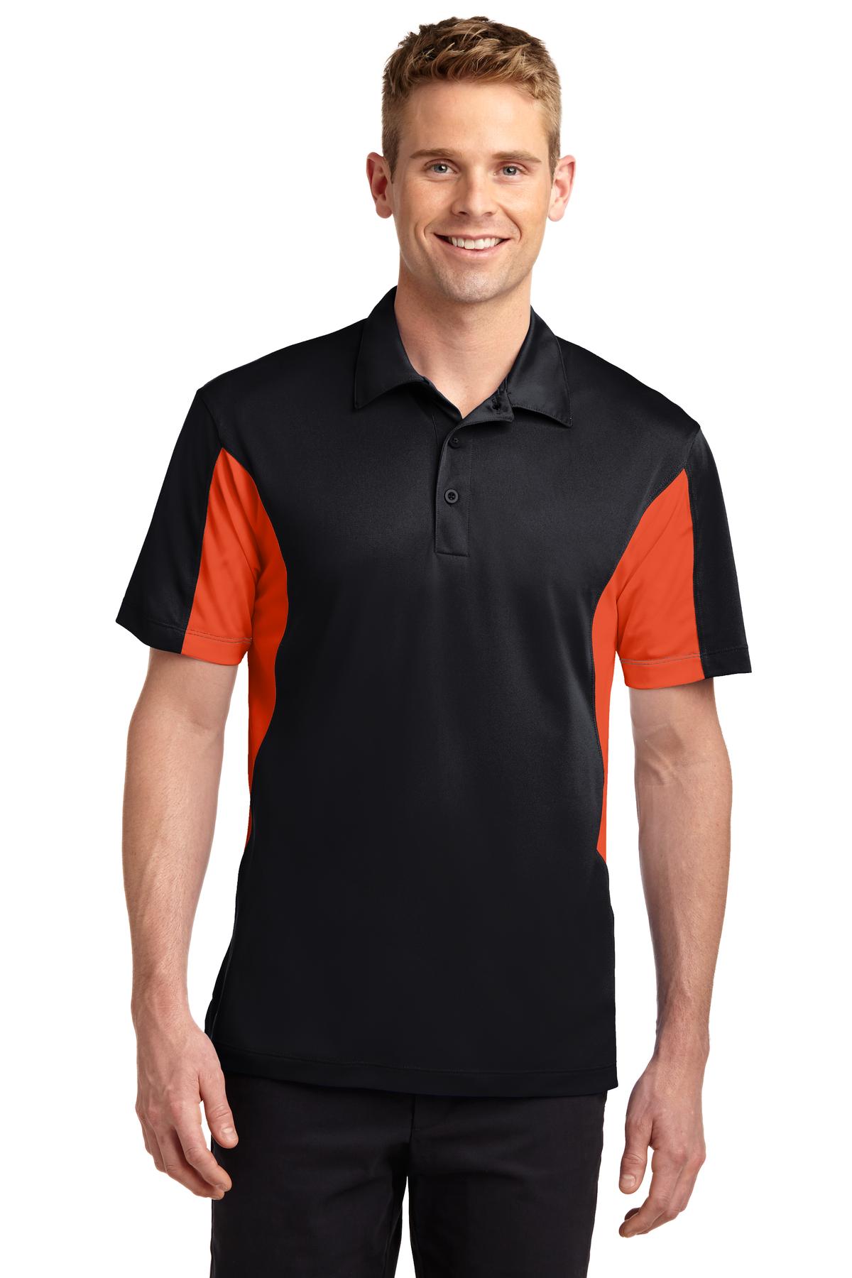 Polos/Knits Black/ Deep Orange Sport-Tek