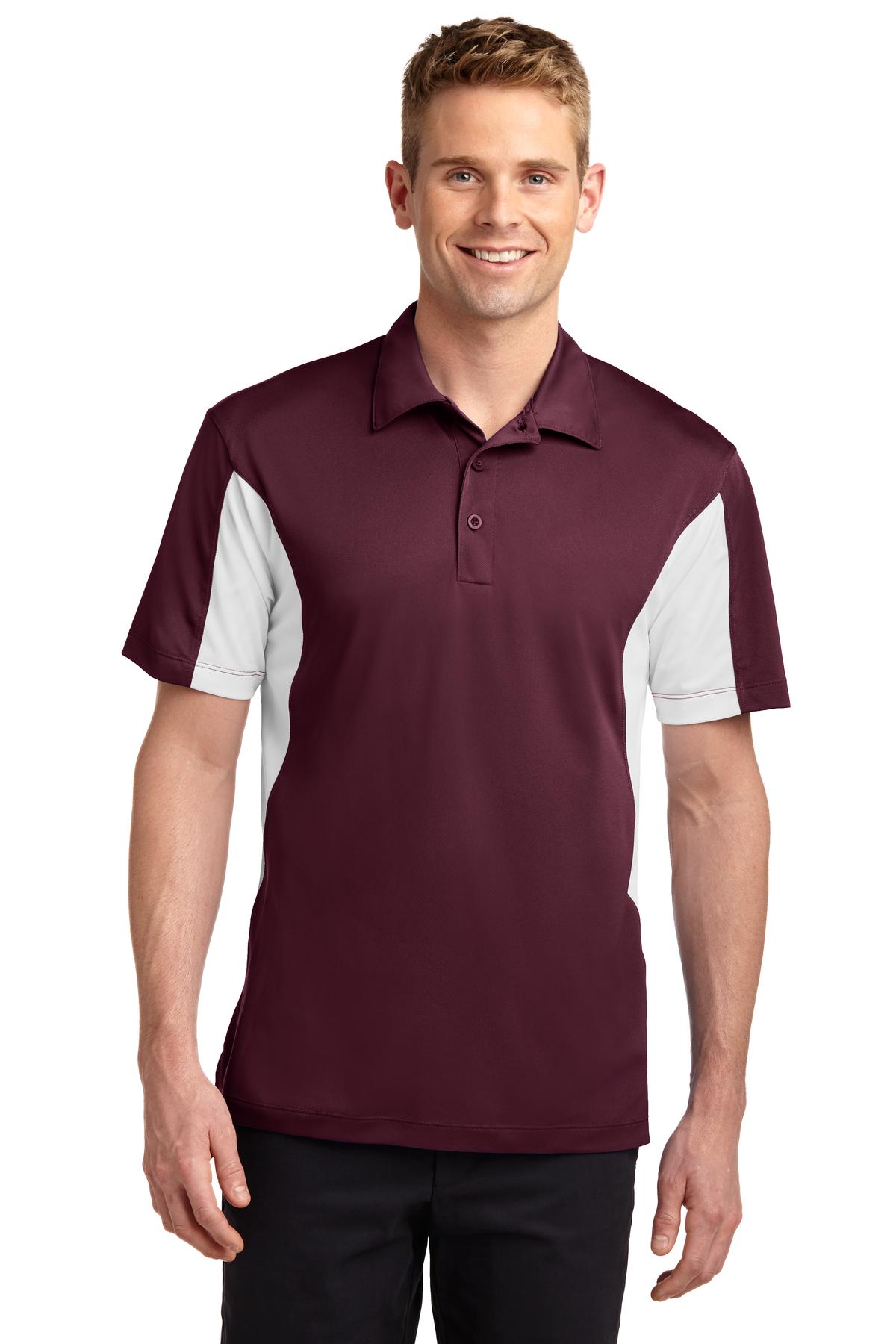 Polos/Knits Maroon White Sport-Tek
