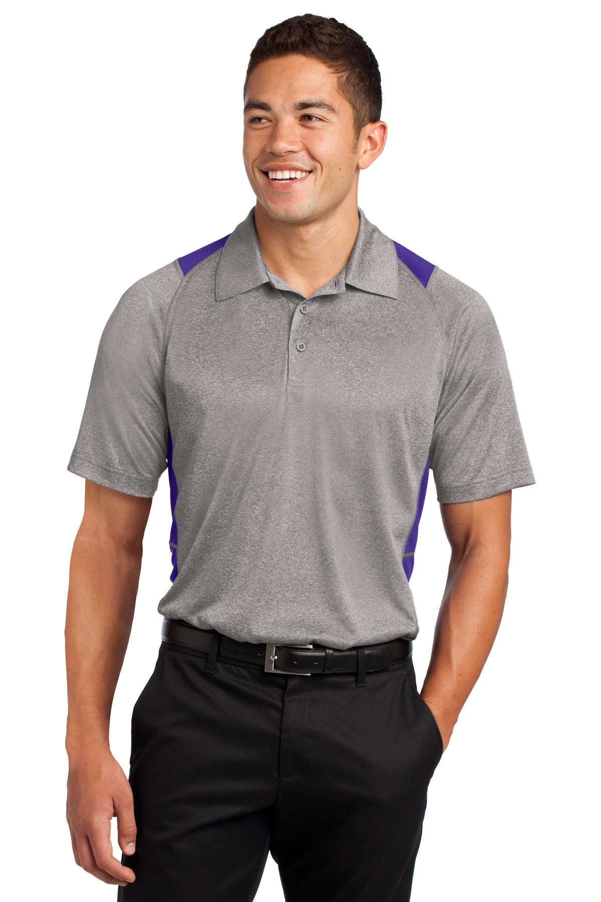 Polos/Knits Vintage Heather/ Purple Sport-Tek