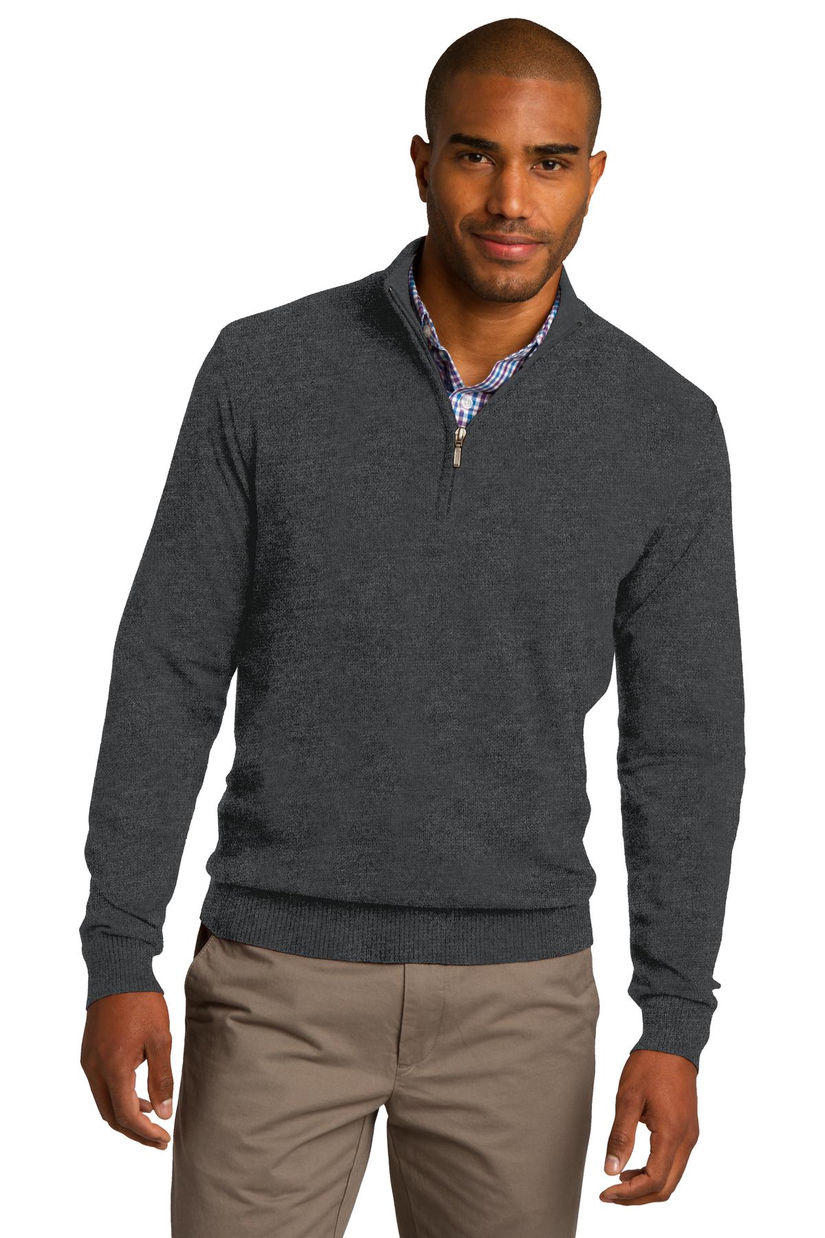Polos/Knits Charcoal Heather Port Authority