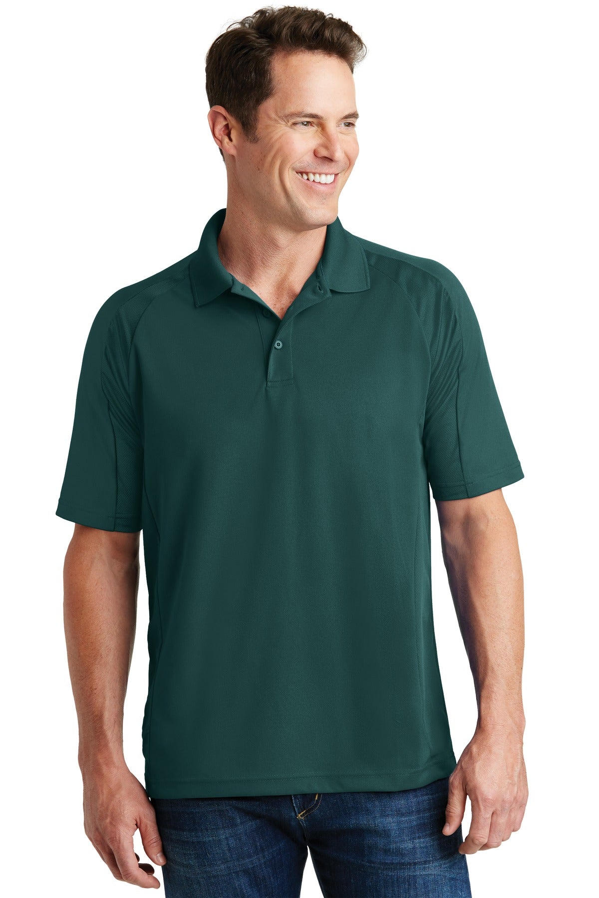Polos/Knits Dark Green Sport-Tek