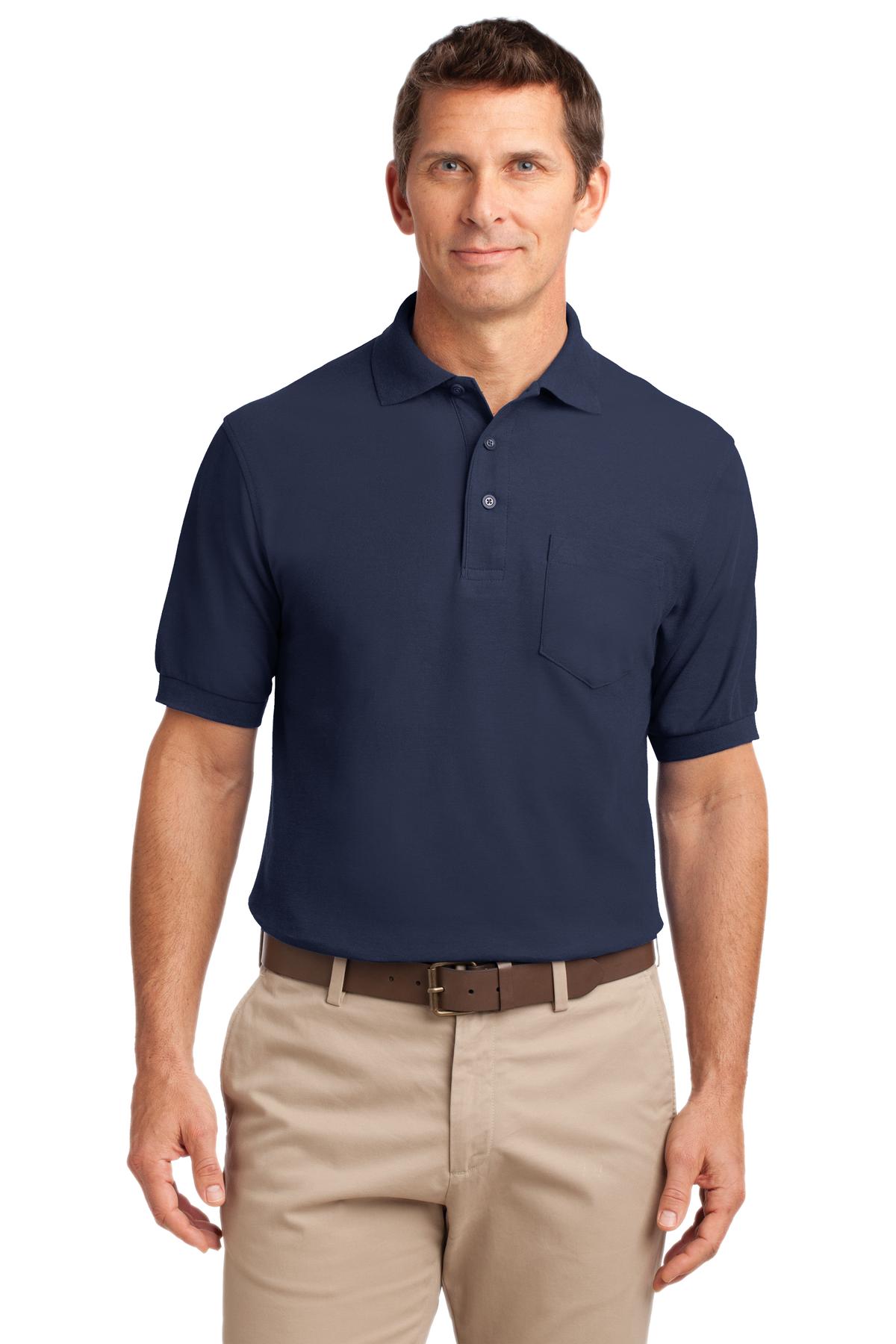 Polos/Knits Navy Port Authority