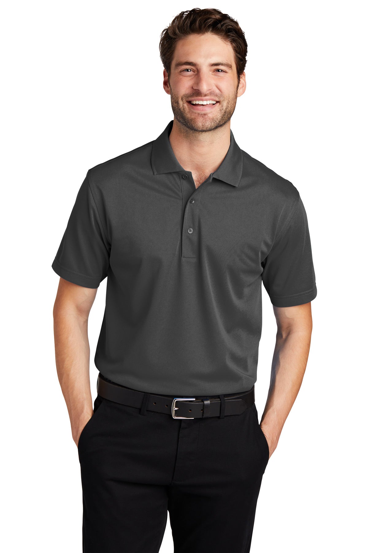 Polos/Knits Grey Smoke Port Authority