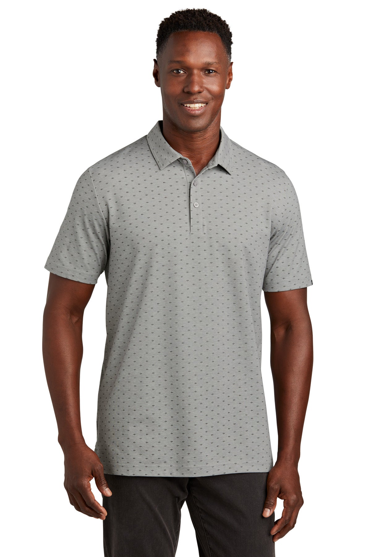 Polos/Knits Quiet Shade Grey Heather/ Dark Grey TravisMathew