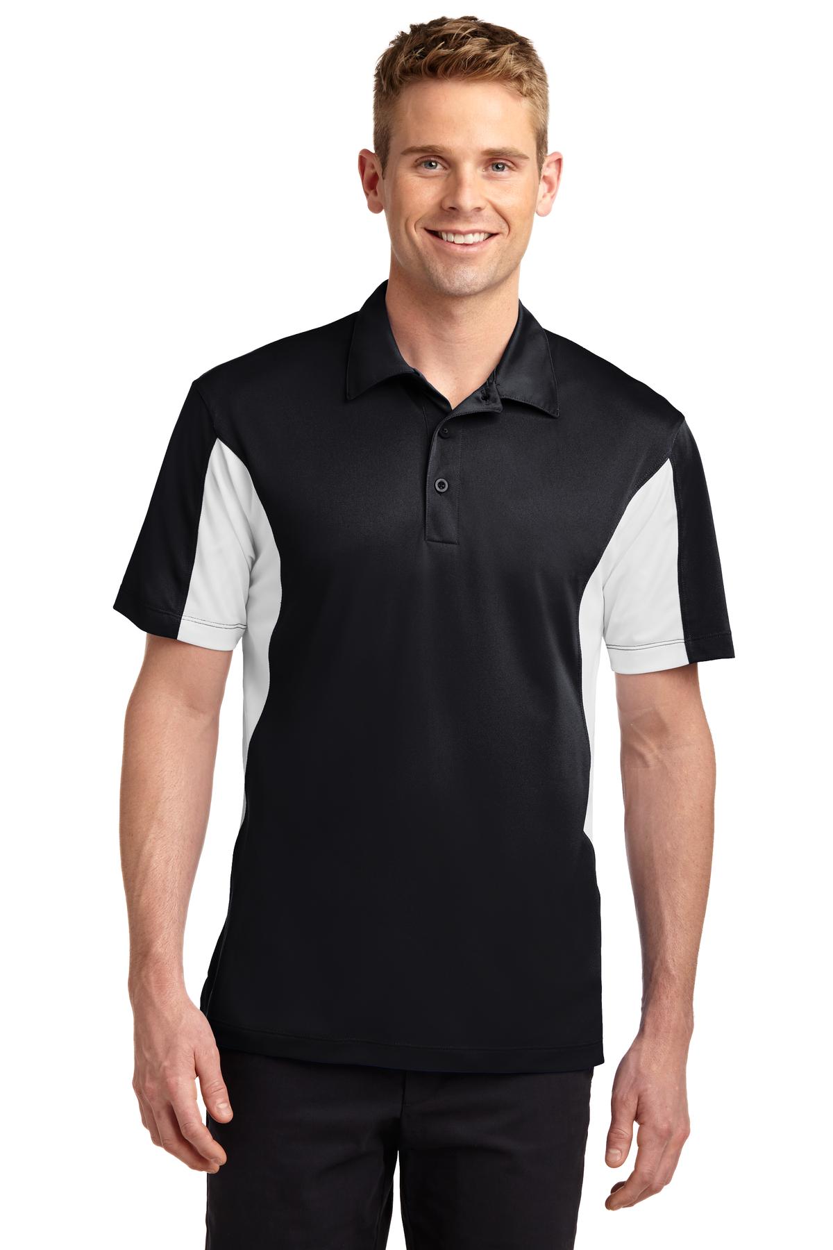 Polos/Knits Black/ White Sport-Tek