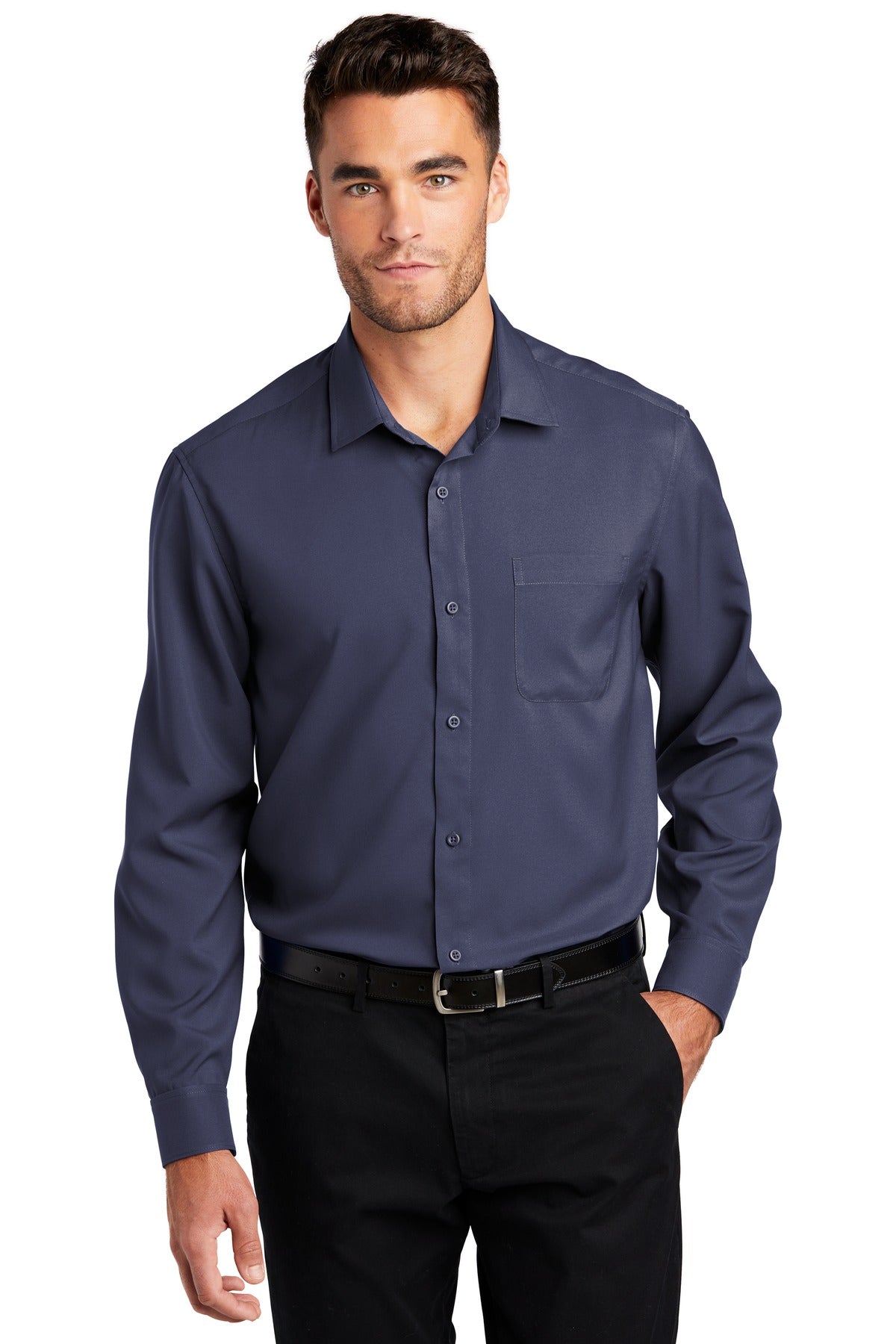 Woven Shirts True Navy Port Authority