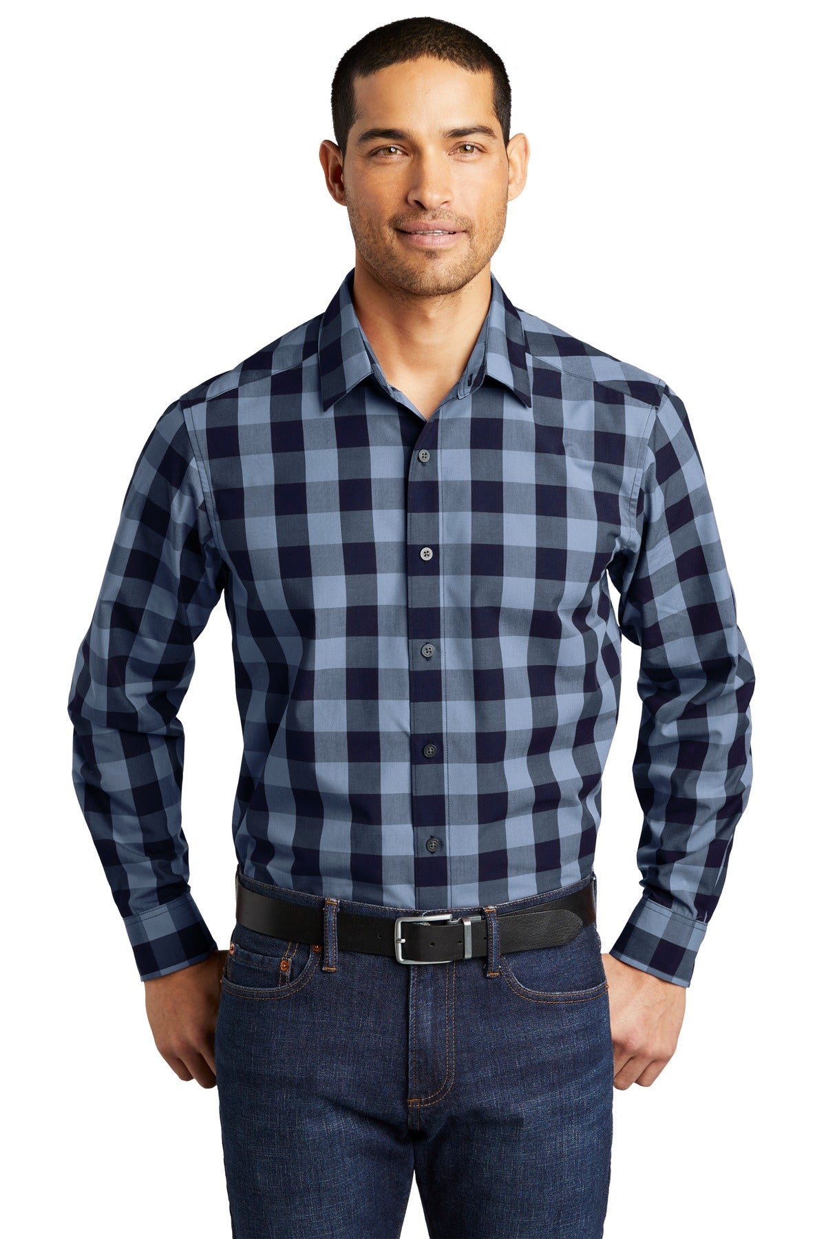 Woven Shirts True Navy Port Authority