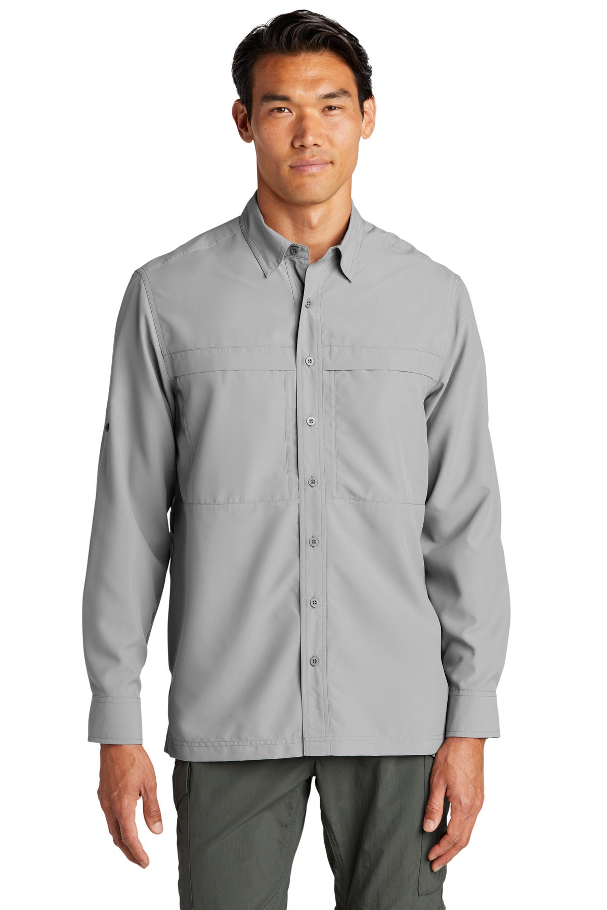 Woven Shirts Gusty Grey Port Authority