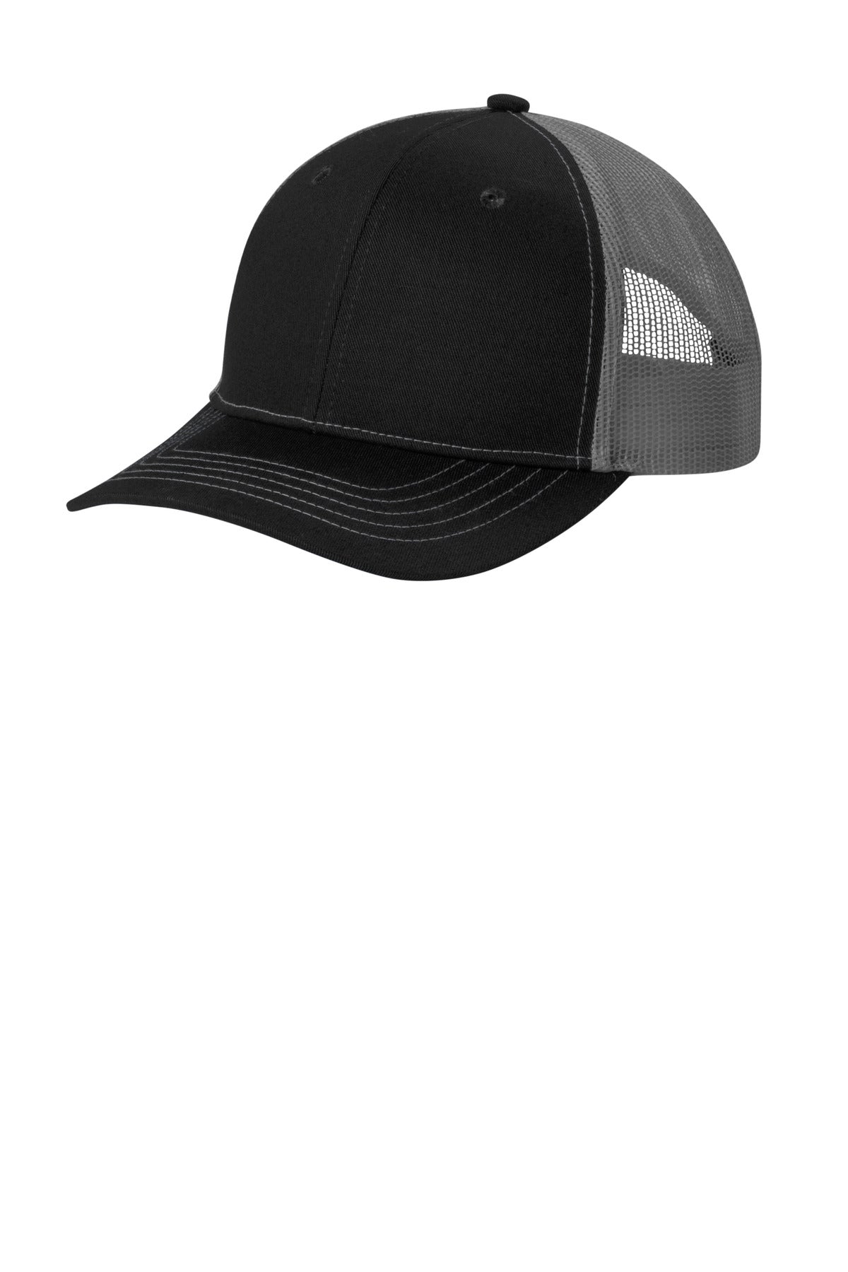 Caps Black/ Grey Steel OSFA Port Authority