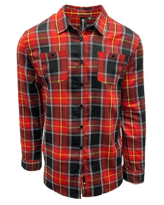 Woven Shirts FIRE RED/ BLACK 2XL Burnside