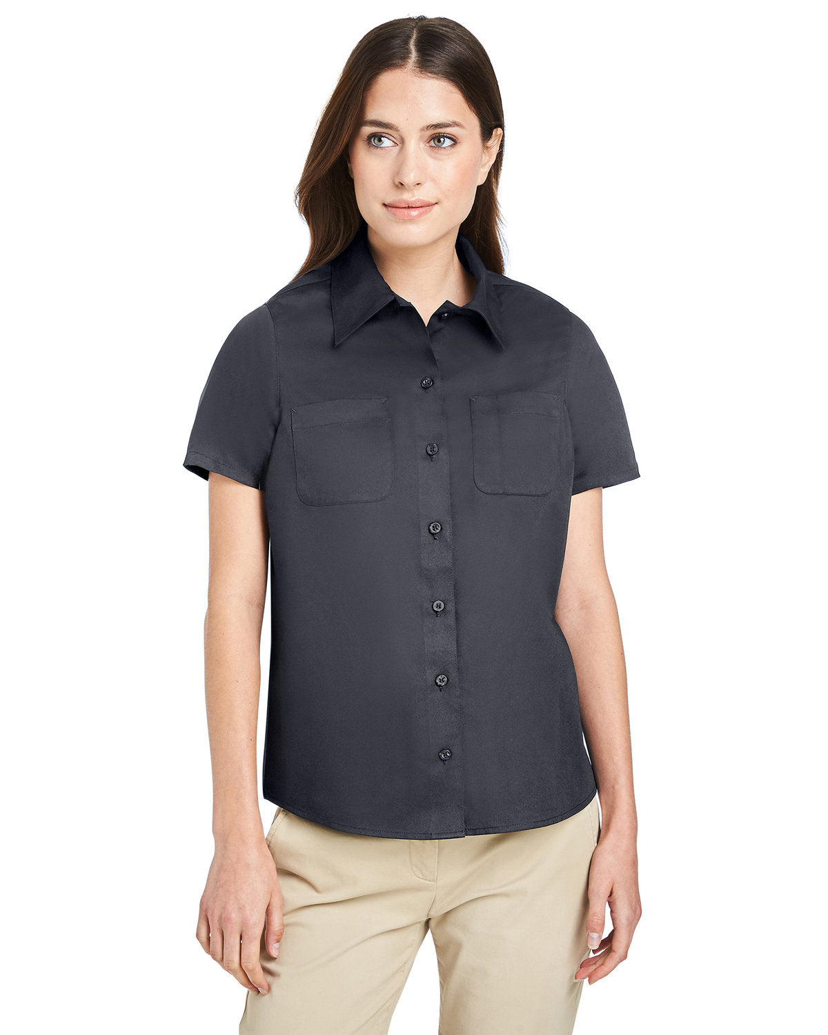Woven Shirts DARK CHARCOAL 3XL Harriton