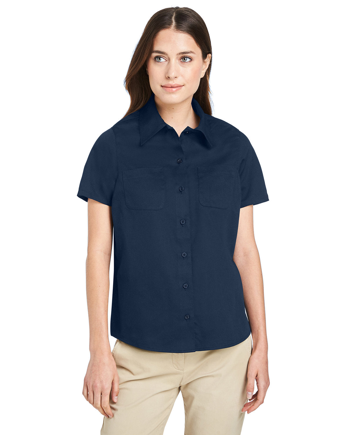 Woven Shirts DARK NAVY XS Harriton