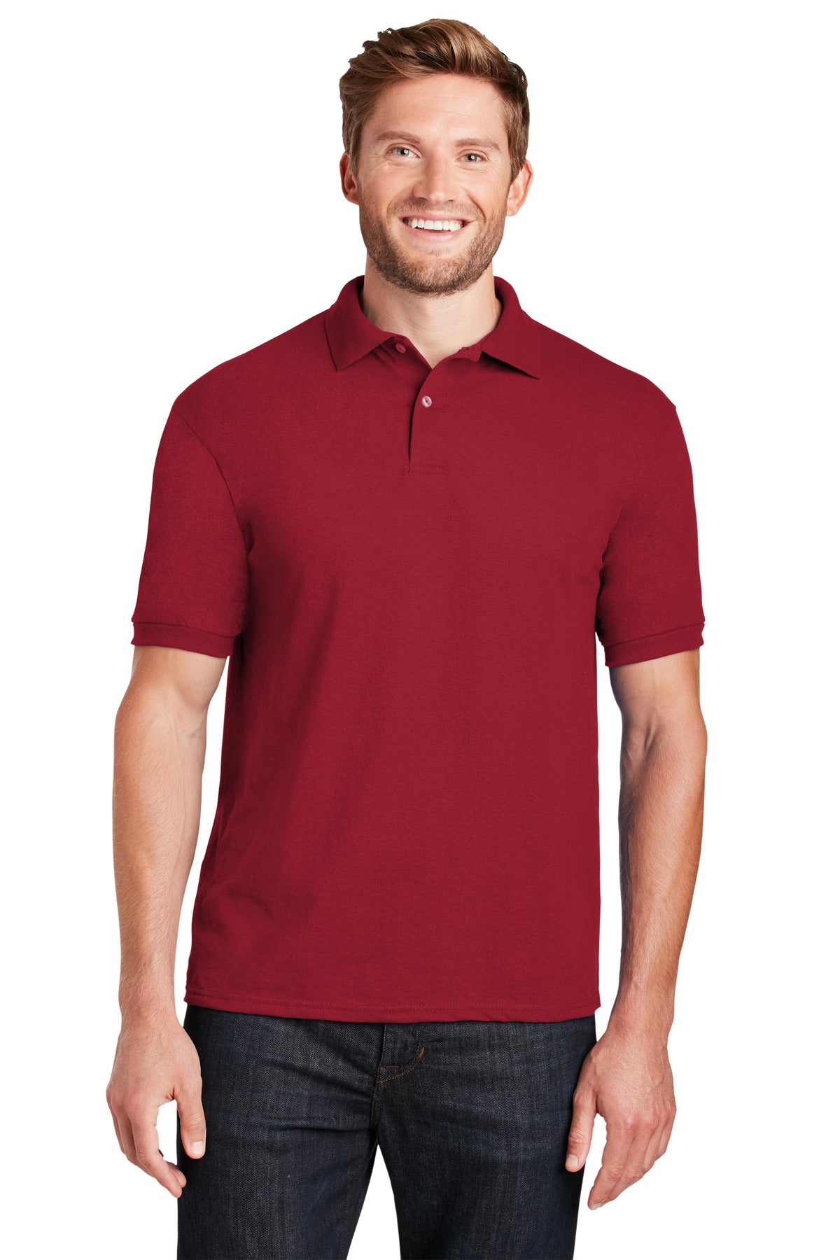 Polos/Knits Deep Red Hanes