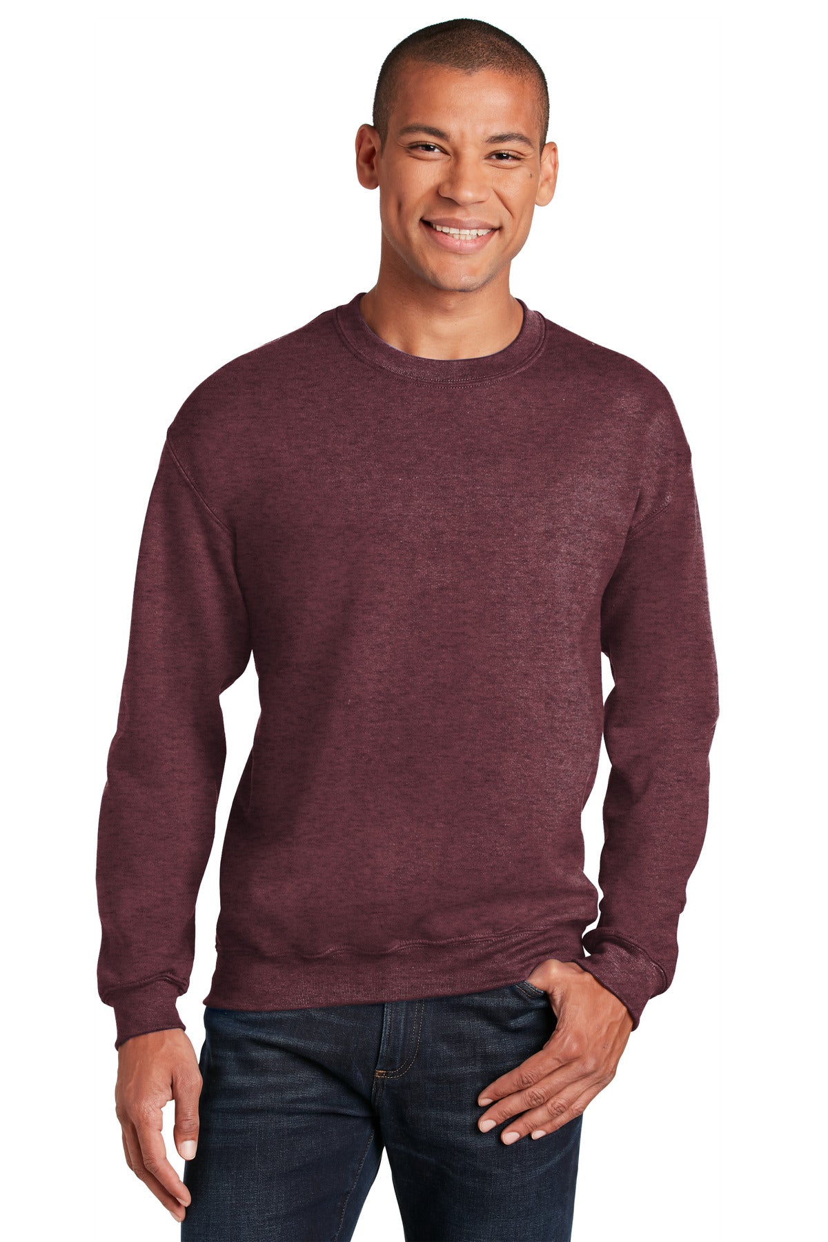 Sweatshirts/Fleece Heather Sport Dark Maroon Gildan