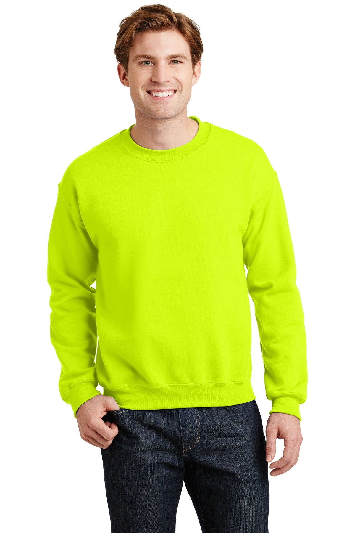 Sweatshirts/Fleece Safety Green Gildan