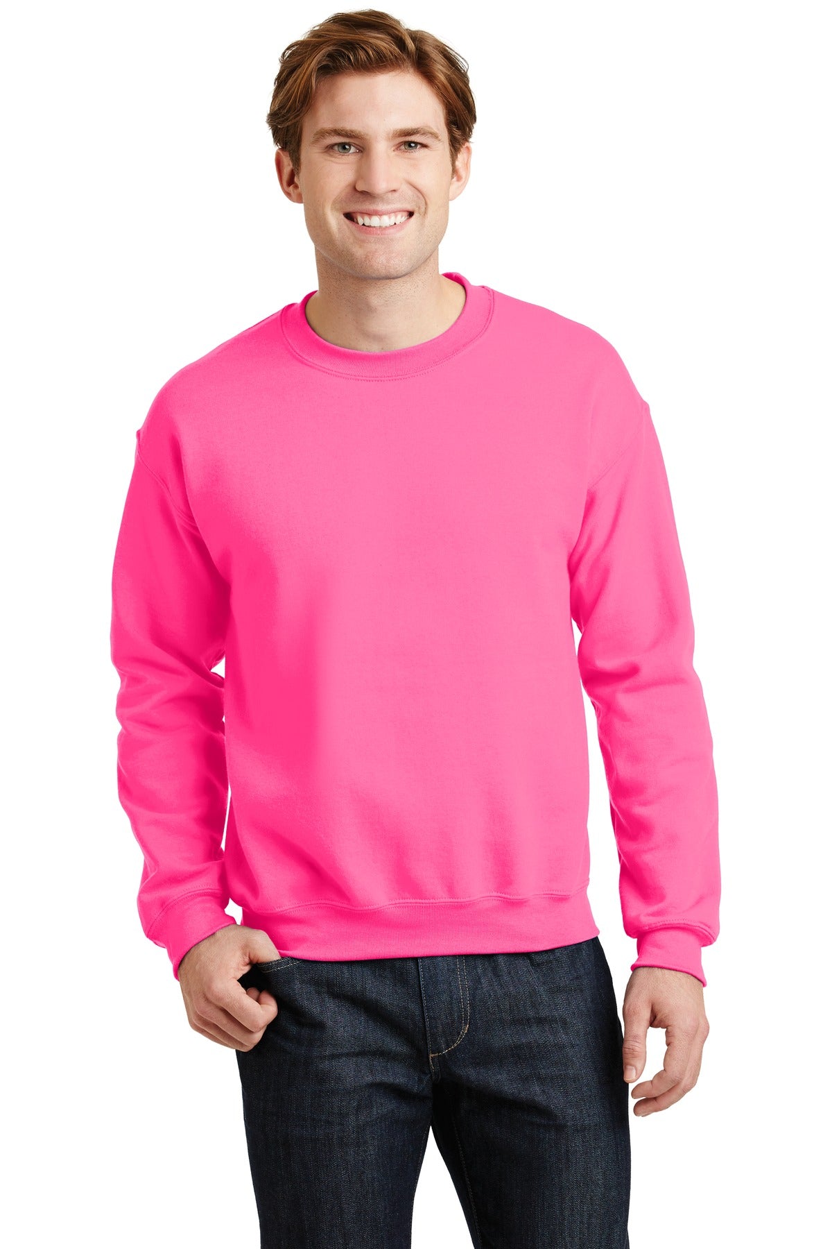 Sweatshirts/Fleece Safety Pink Gildan