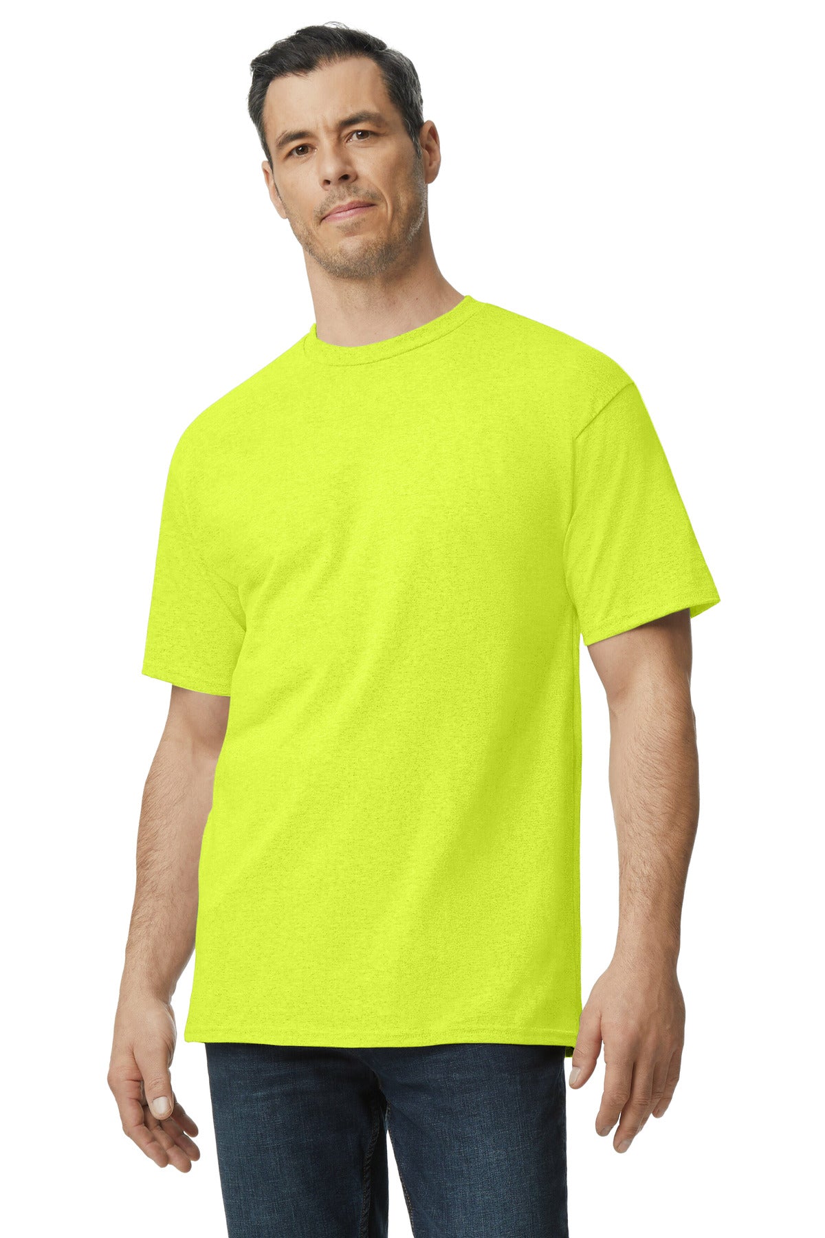 T-shirt Safety Green Gildan