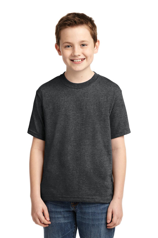 T-Shirts Black Heather Jerzees