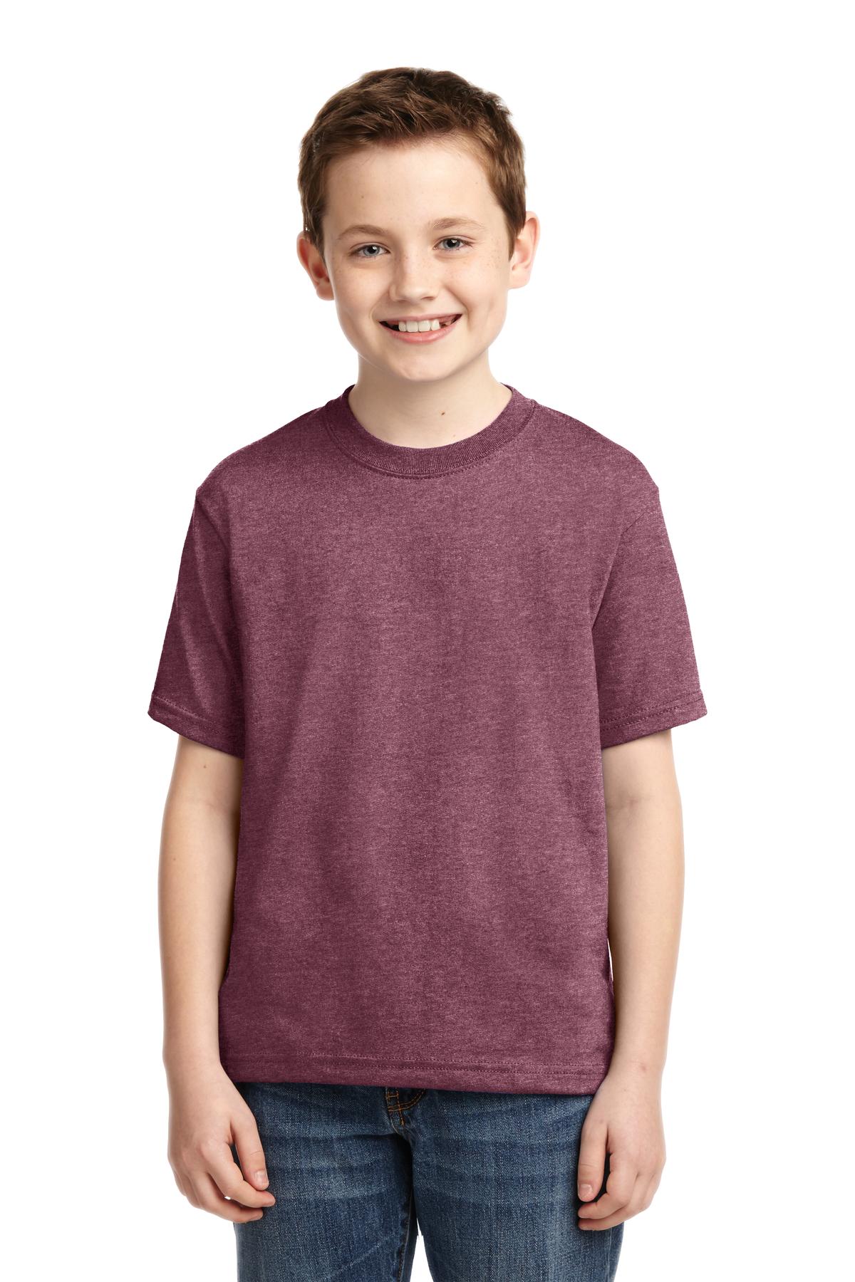 T-Shirts Vintage Heather Maroon Jerzees