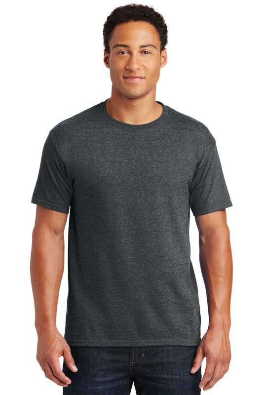 T-Shirts Black Heather Jerzees
