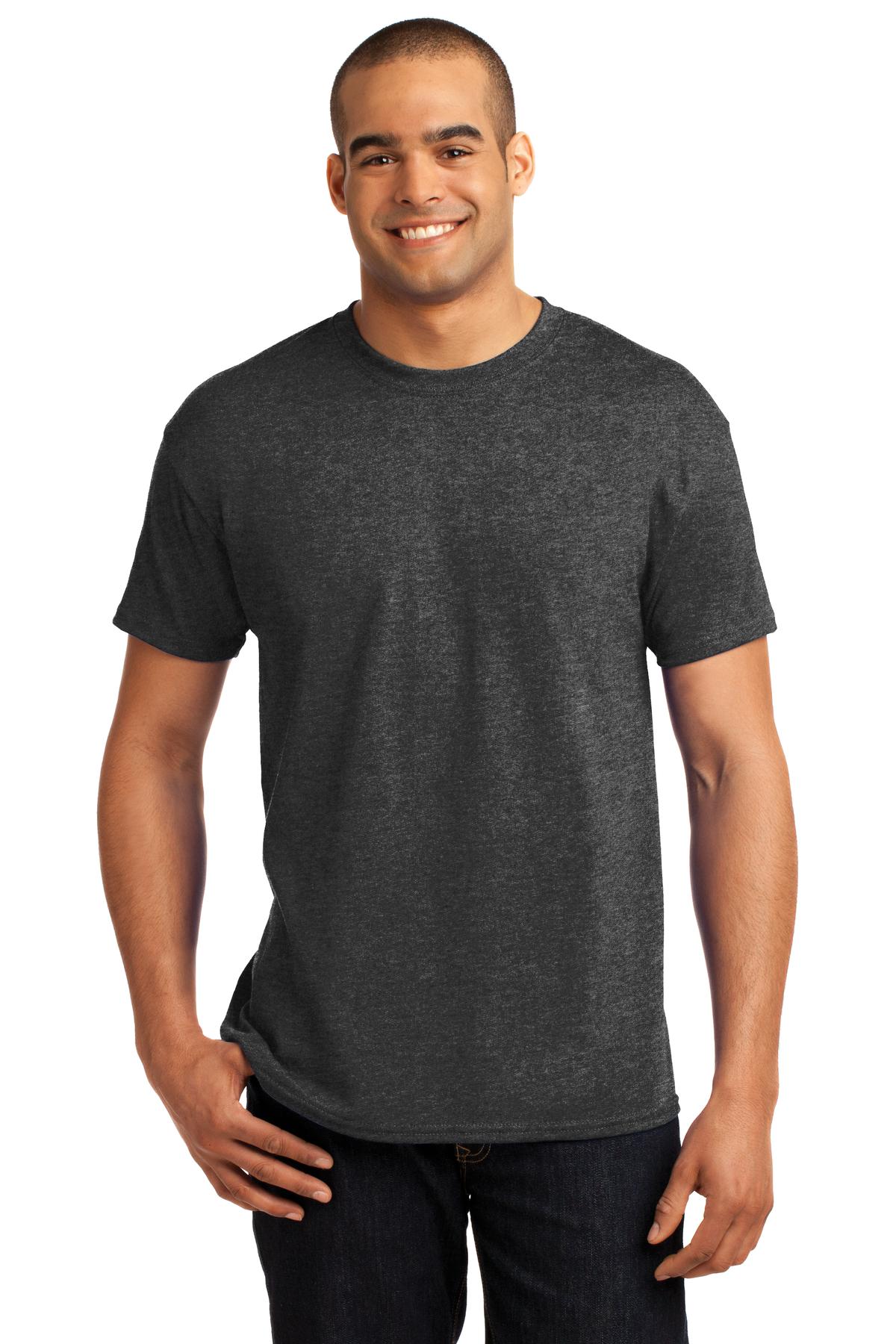 T-Shirts Charcoal Heather Hanes