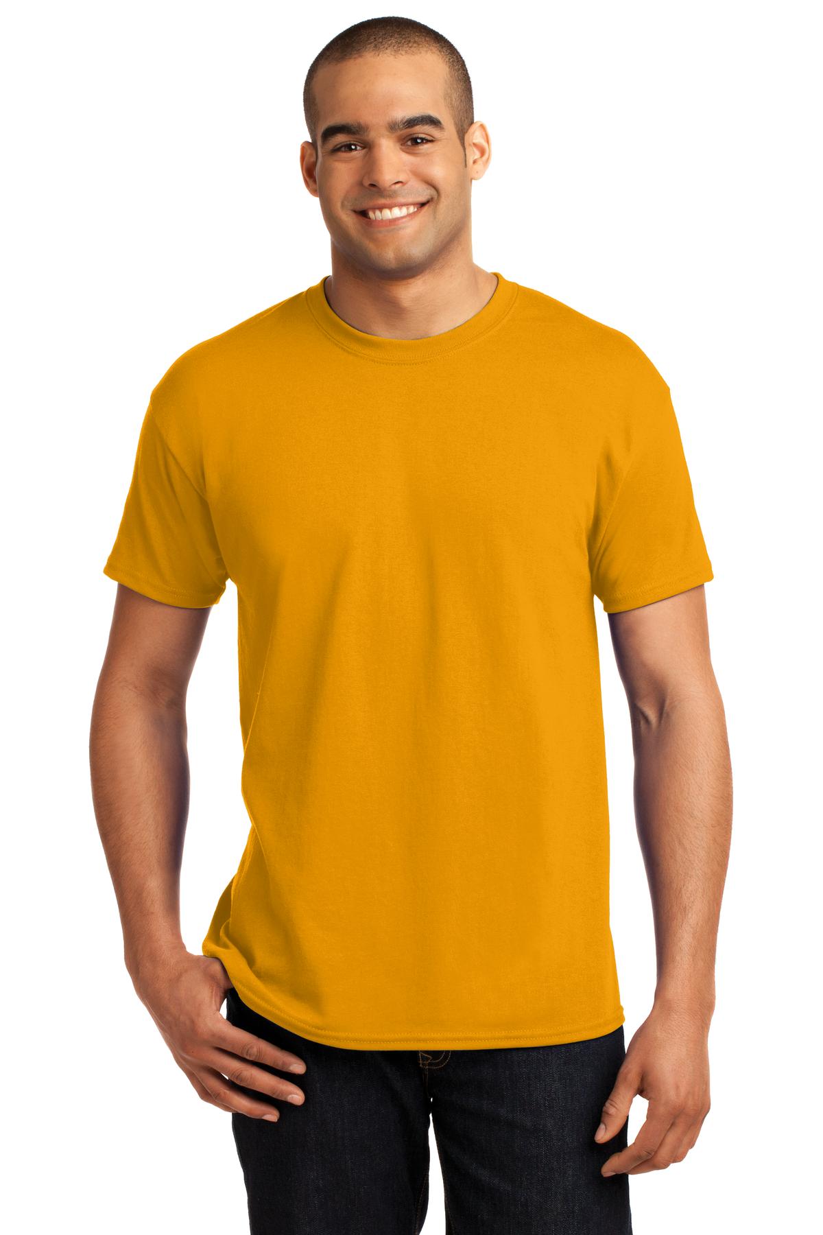 T-Shirts Gold Hanes