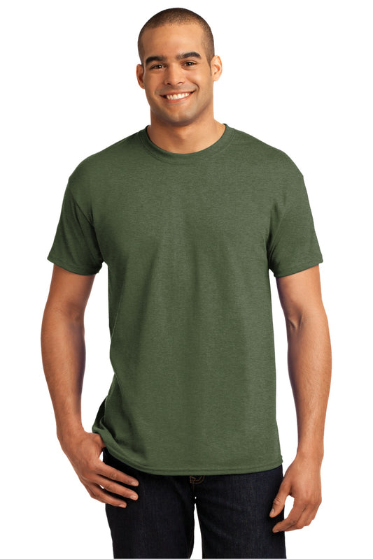T-Shirts Heather Green Hanes