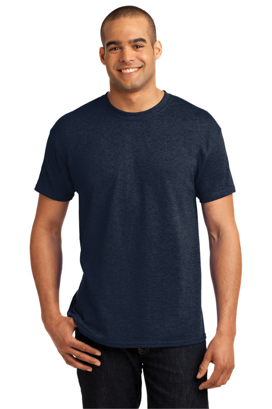T-Shirts Heather Navy Hanes