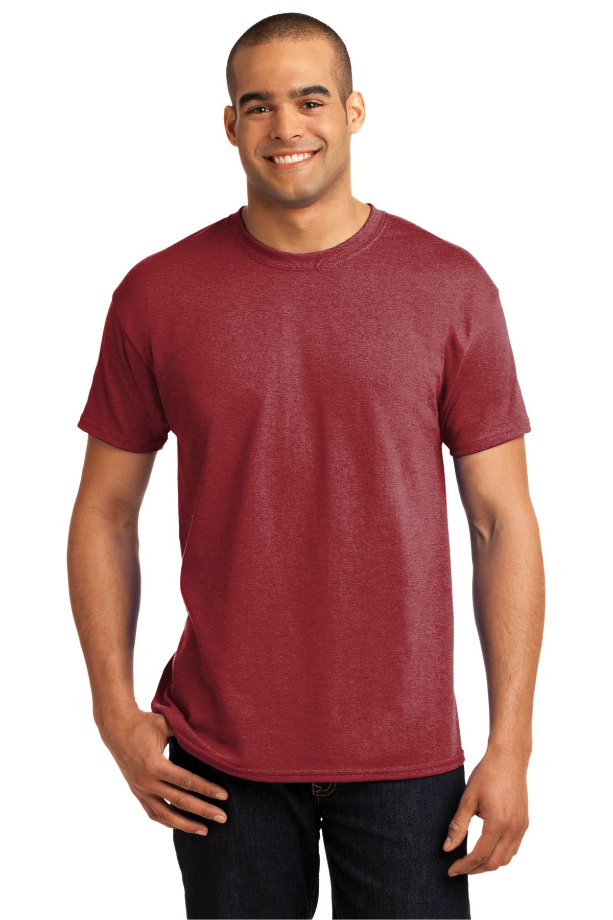 T-Shirts Heather Red Hanes