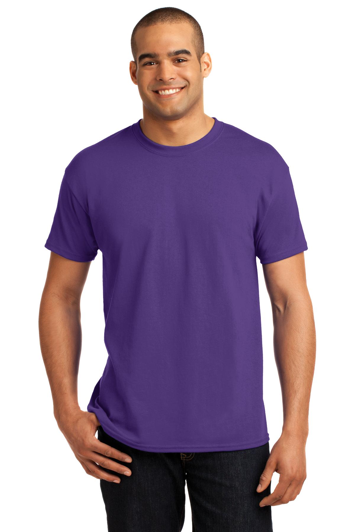 T-Shirts Purple Hanes