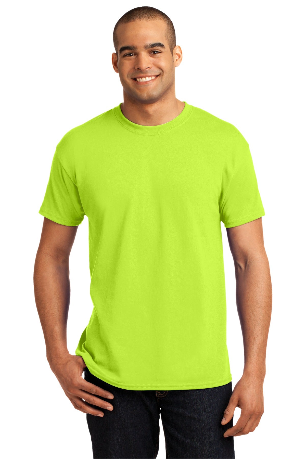 T-Shirts Safety Green Hanes