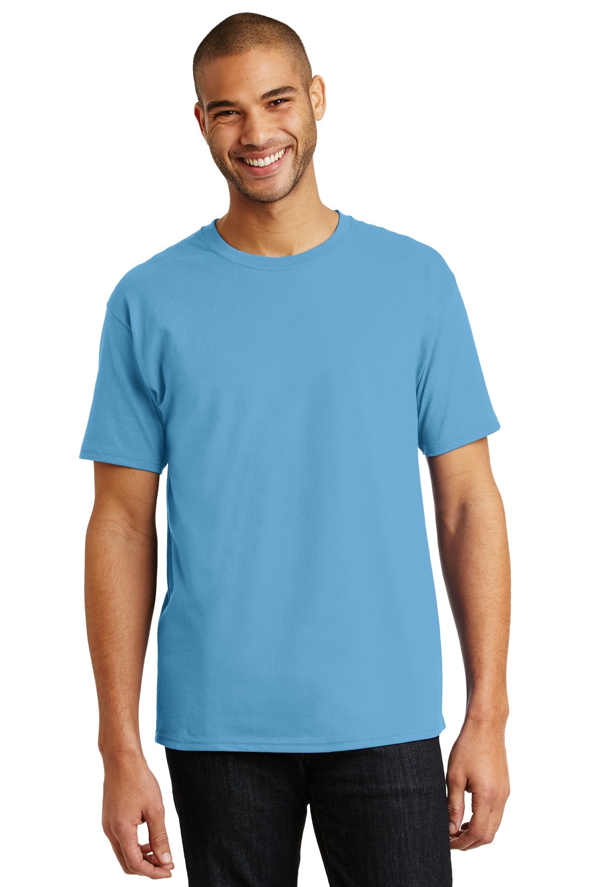 T-Shirts Aquatic Blue Hanes