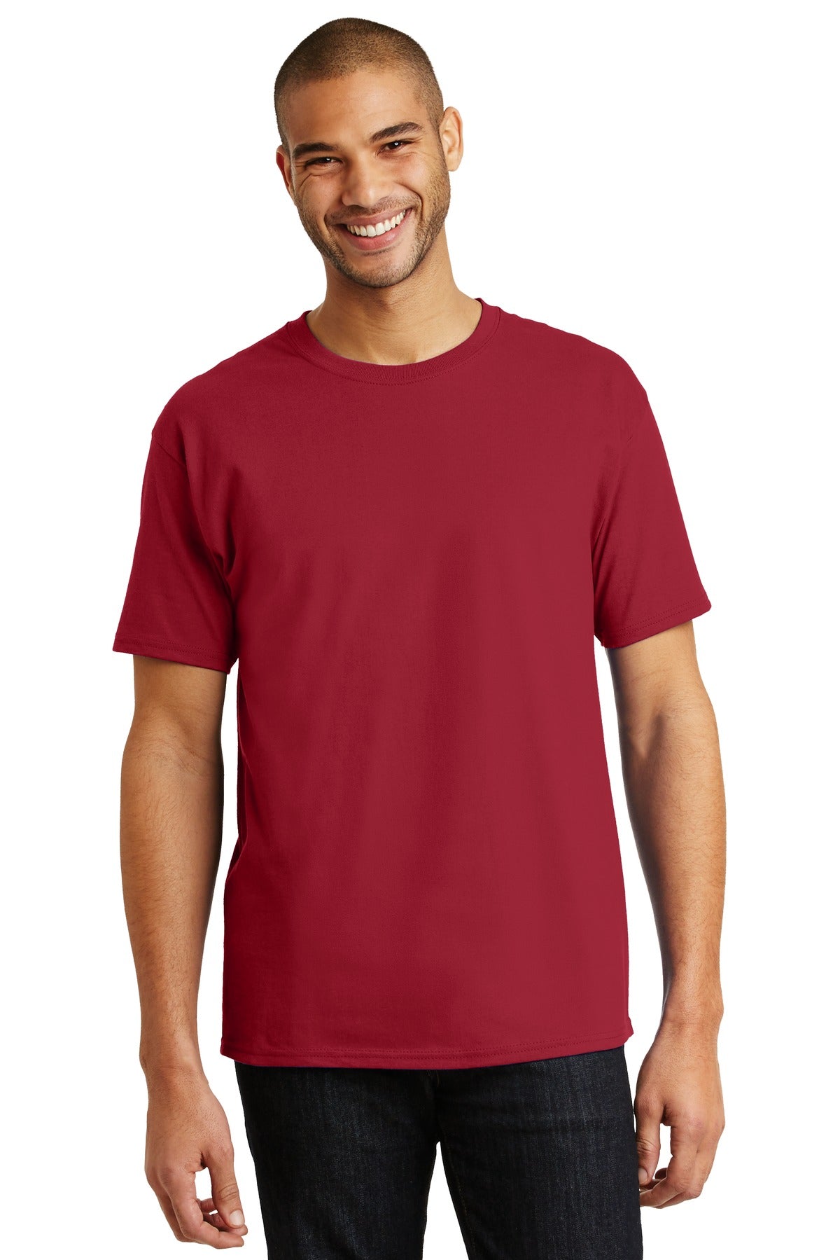 T-Shirts Deep Red Hanes