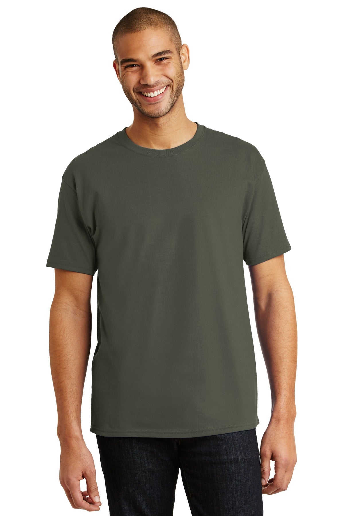 T-Shirts Fatigue Green Hanes
